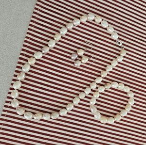 3pc Freshwater and Silver Pearl Set. Includes Necklace, bracelet and ear…